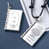 990 Silver Heart Sutra Lotus Peace Necklace 990 Silver Heart Sutra Lotus Peace Necklace