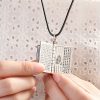 990 Silver Heart Sutra Lotus Peace Necklace 990 Silver Heart Sutra Lotus Peace Necklace