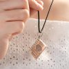 990 Silver Heart Sutra Lotus Peace Necklace 990 Silver Heart Sutra Lotus Peace Necklace