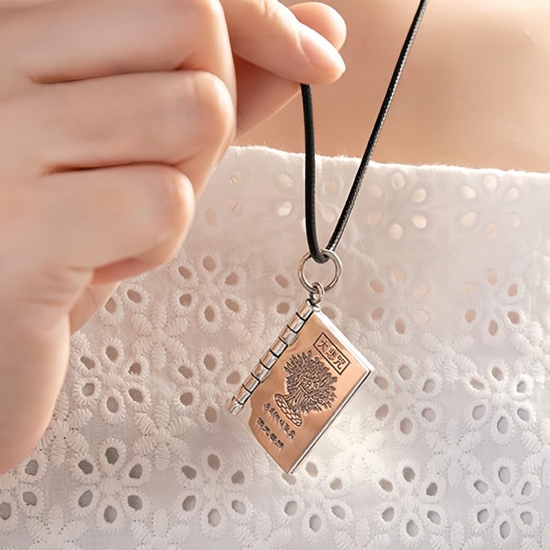 990 Silver Heart Sutra Lotus Peace Necklace 990 Silver Heart Sutra Lotus Peace Necklace