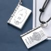 990 Silver Heart Sutra Lotus Peace Necklace 990 Silver Heart Sutra Lotus Peace Necklace