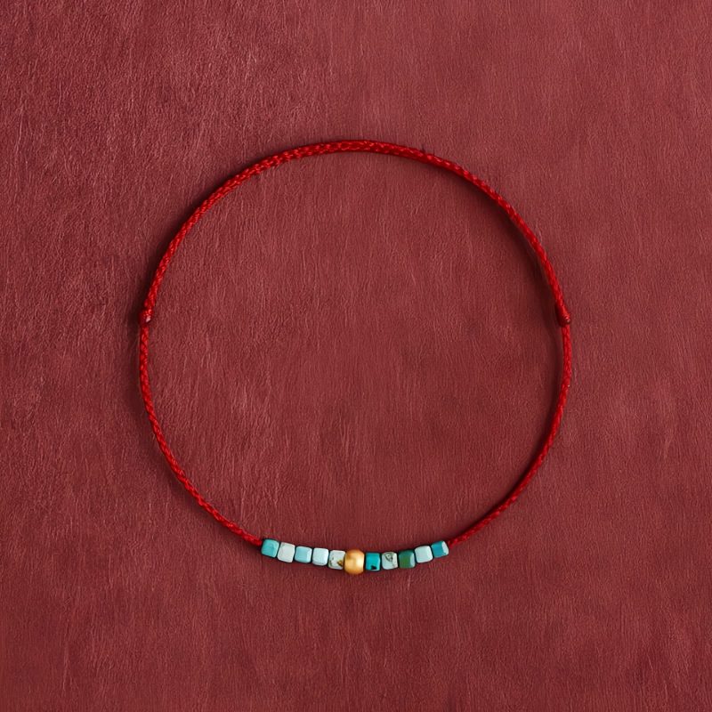 999 Gold Turquoise Protection Bracelet 999 Gold Turquoise Protection Bracelet