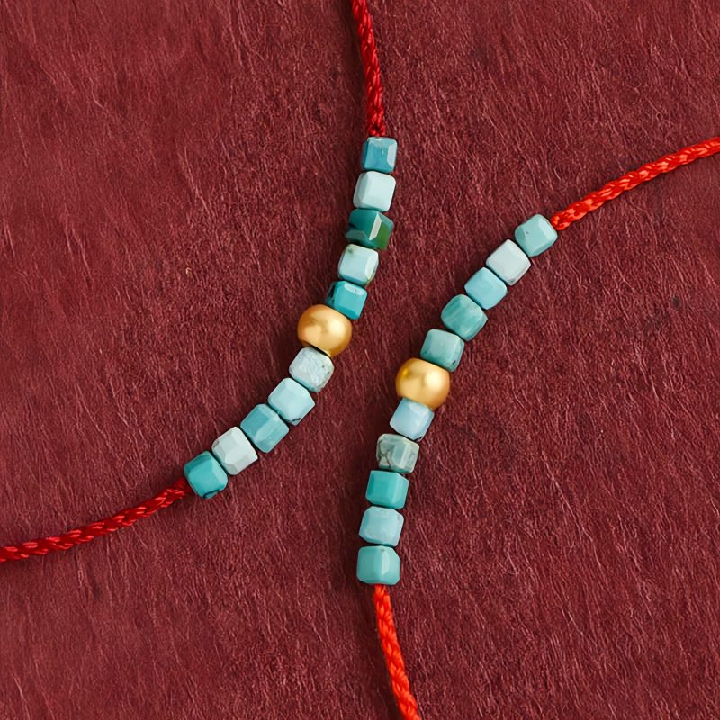 999 Gold Turquoise Protection Bracelet 999 Gold Turquoise Protection Bracelet