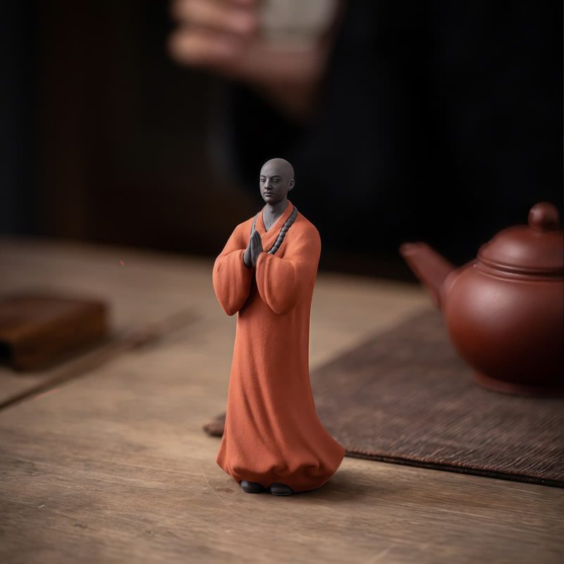 Ceramic Compassion Meditating Monk Decoration Ceramic Compassion Meditating Monk Decoration