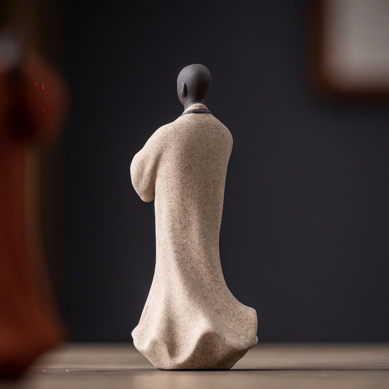 Ceramic Compassion Meditating Monk Decoration Ceramic Compassion Meditating Monk Decoration