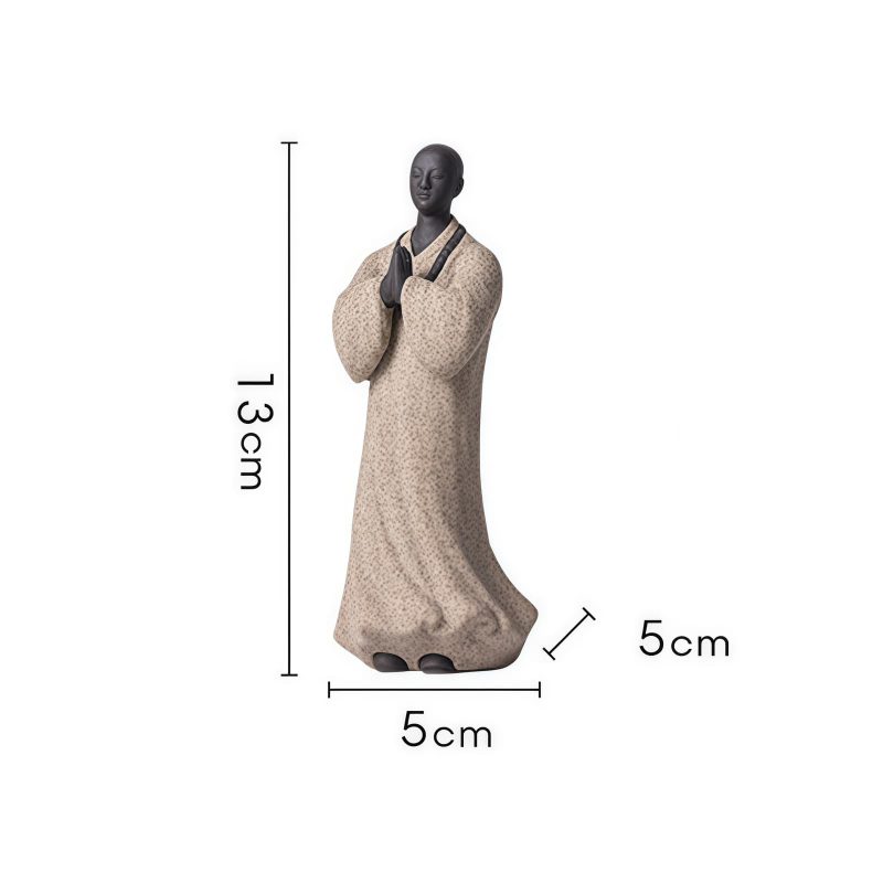 Ceramic Compassion Meditating Monk Decoration Ceramic Compassion Meditating Monk Decoration