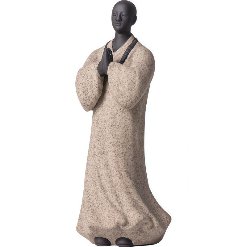 Ceramic Compassion Meditating Monk Decoration Ceramic Compassion Meditating Monk Decoration