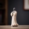 Ceramic Compassion Meditating Monk Decoration Ceramic Compassion Meditating Monk Decoration