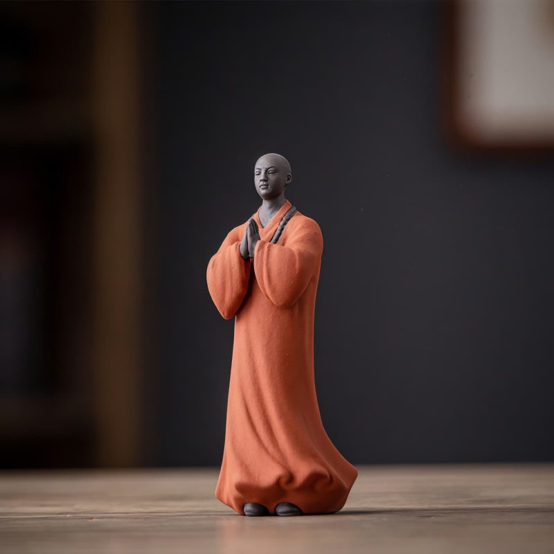 Ceramic Compassion Meditating Monk Decoration Ceramic Compassion Meditating Monk Decoration