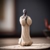 Ceramic Compassion Meditating Monk Decoration Ceramic Compassion Meditating Monk Decoration
