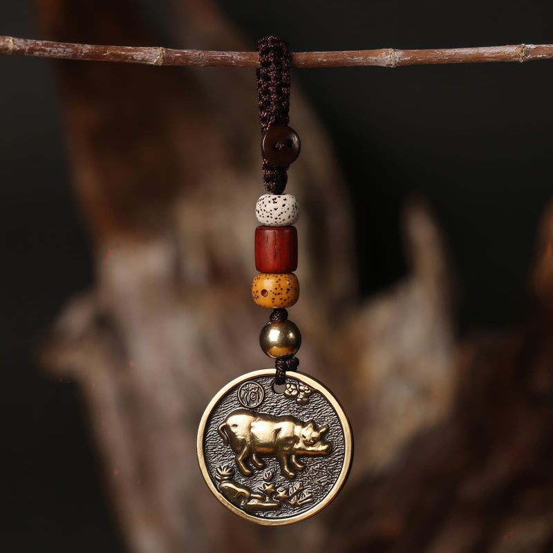 Copper Keychain Decoration - Chinese Zodiac