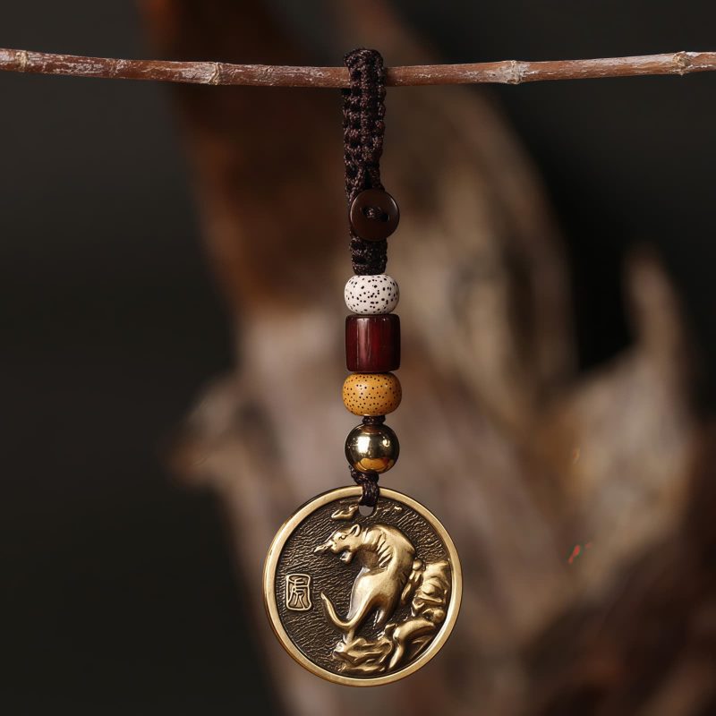 Copper Keychain Decoration - Chinese Zodiac