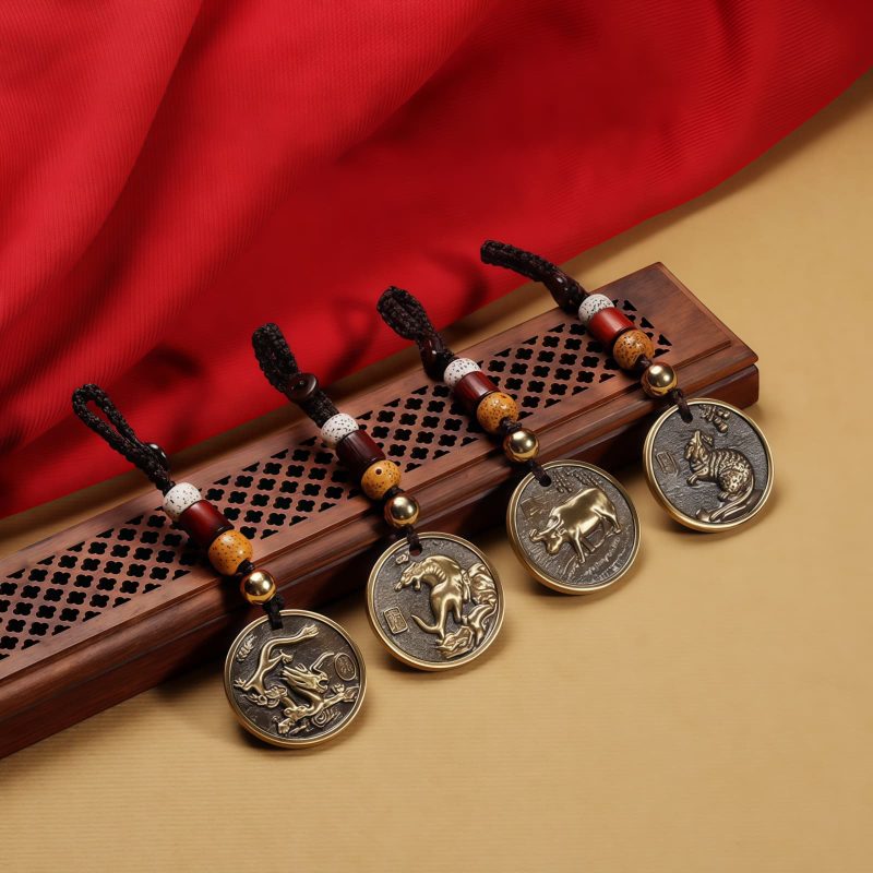 Copper Keychain Decoration - Chinese Zodiac