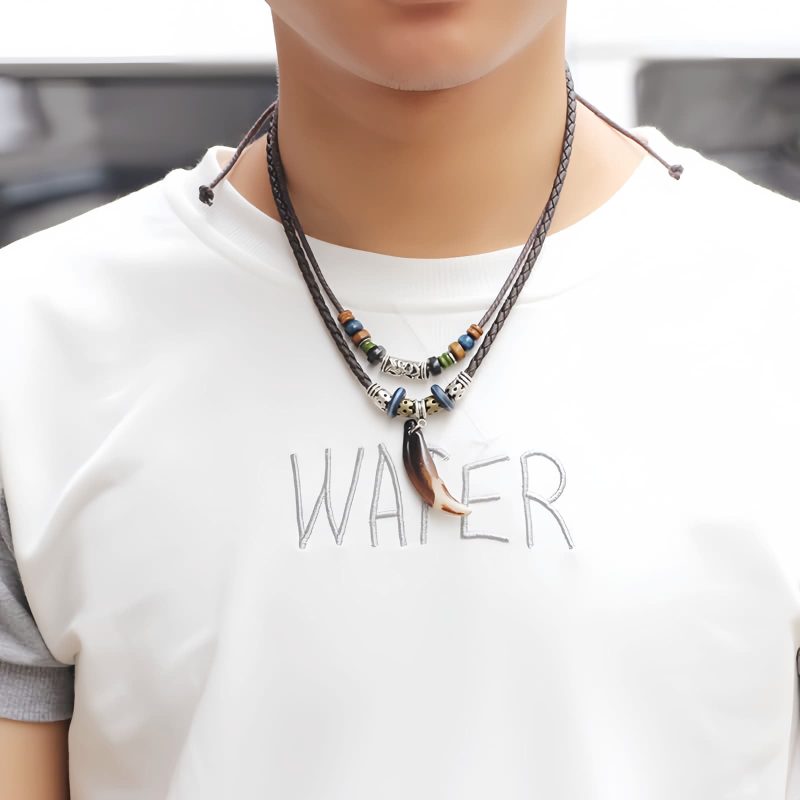 Ethnic Wolf Tooth Wealth Necklace Ethnic Wolf Tooth Wealth Necklace