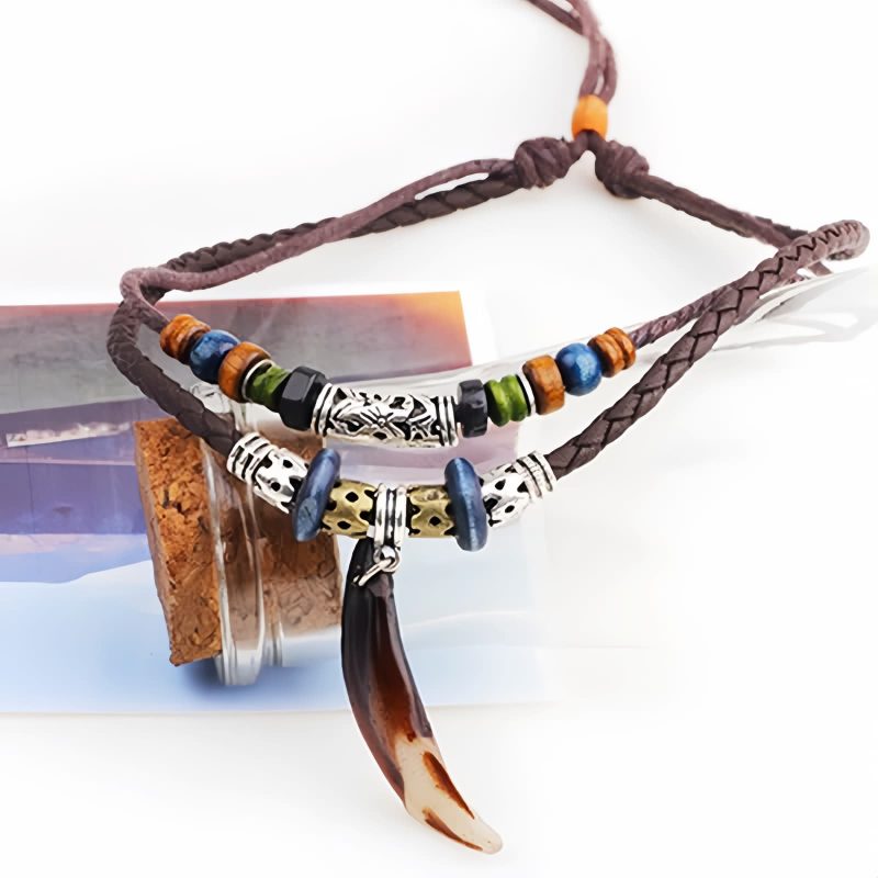 Ethnic Wolf Tooth Wealth Necklace Ethnic Wolf Tooth Wealth Necklace