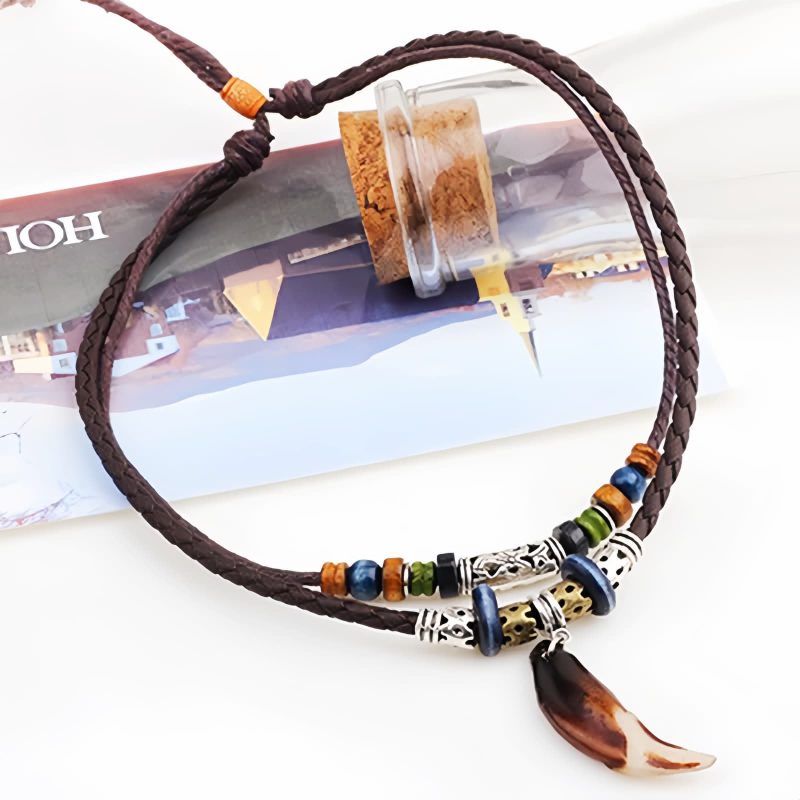 Ethnic Wolf Tooth Wealth Necklace Ethnic Wolf Tooth Wealth Necklace