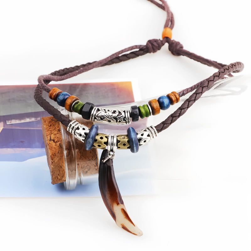 Ethnic Wolf Tooth Wealth Necklace Ethnic Wolf Tooth Wealth Necklace