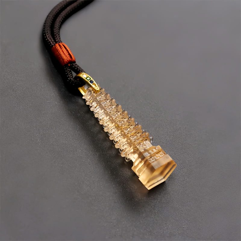 Liuli Ancient Pagoda Wisdom Necklace Liuli Ancient Pagoda Wisdom Necklace