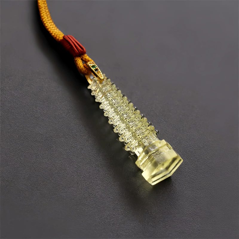 Liuli Ancient Pagoda Wisdom Necklace Liuli Ancient Pagoda Wisdom Necklace