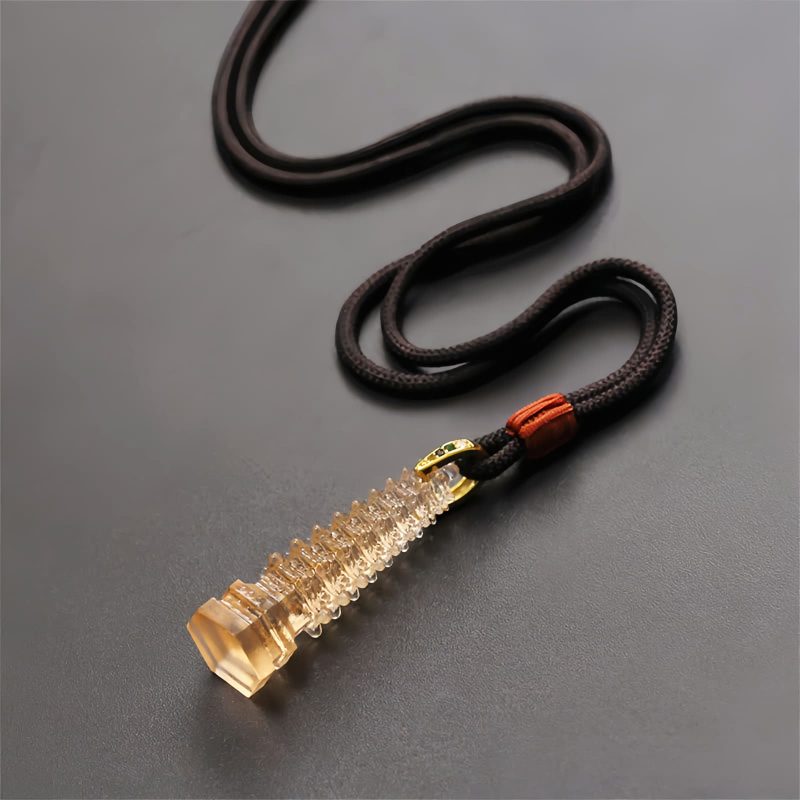 Liuli Ancient Pagoda Wisdom Necklace Liuli Ancient Pagoda Wisdom Necklace