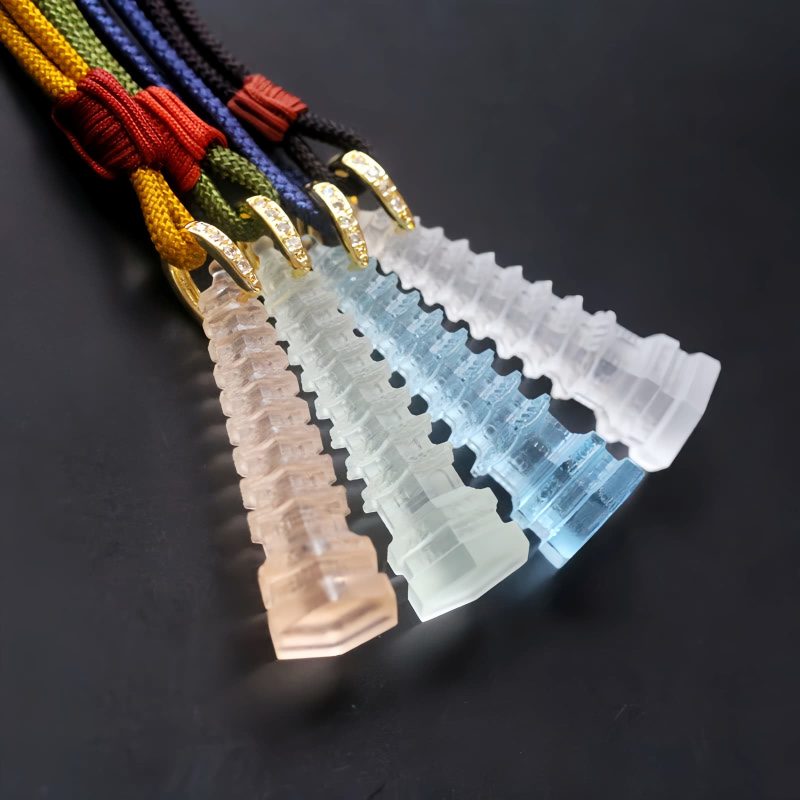 Liuli Ancient Pagoda Wisdom Necklace Liuli Ancient Pagoda Wisdom Necklace