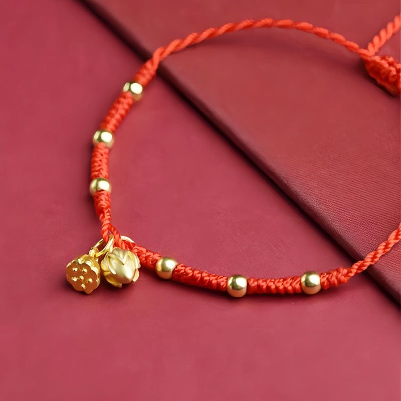 Lotus Pod Luck Rope Anklet Lotus Pod Luck Rope Anklet