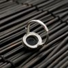 Natural Black Onyx Adjustable Protection Ring Natural Black Onyx Adjustable Protection Ring