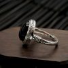 Natural Black Onyx Adjustable Protection Ring Natural Black Onyx Adjustable Protection Ring