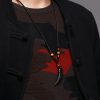 Natural Ice Obsidian Wolf Tooth Courage Pendant Natural Ice Obsidian Wolf Tooth Courage Pendant