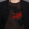 Natural Ice Obsidian Wolf Tooth Courage Pendant Natural Ice Obsidian Wolf Tooth Courage Pendant