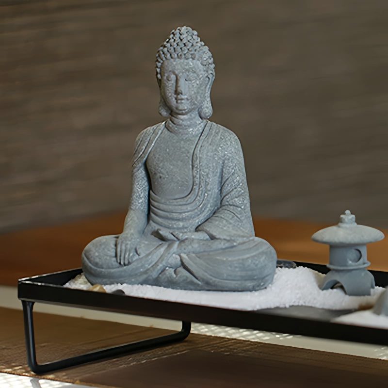 Natural Sandstone Sitting Buddha Decoration Natural Sandstone Sitting Buddha Decoration
