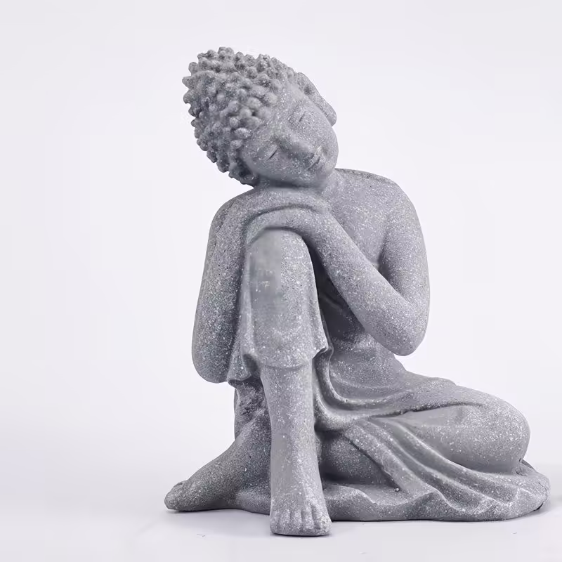 Natural Sandstone Sitting Buddha Decoration Natural Sandstone Sitting Buddha Decoration
