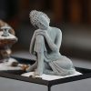 Natural Sandstone Sitting Buddha Decoration Natural Sandstone Sitting Buddha Decoration