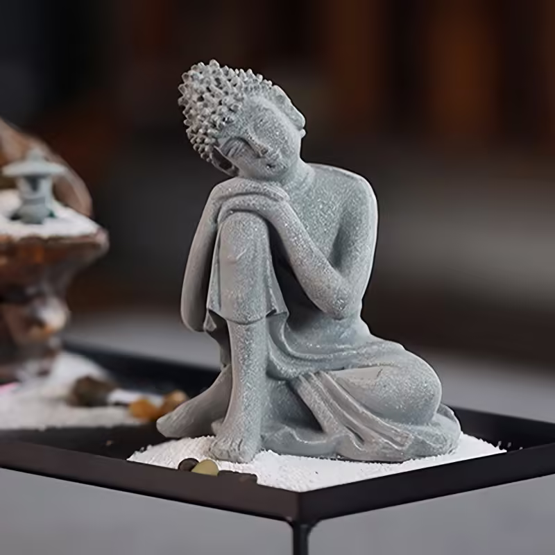 Natural Sandstone Sitting Buddha Decoration Natural Sandstone Sitting Buddha Decoration