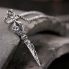 Tibetan 925 Sterling Silver Dorje Vajra Enlightenment Necklace Tibetan 925 Sterling Silver Dorje Vajra Enlightenment Necklace