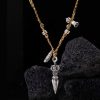 Tibetan 925 Sterling Silver Dorje Vajra Om Mani Padme Hum Necklace Pendant Tibetan 925 Sterling Silver Dorje Vajra Om Mani Padme Hum Necklace Pendant