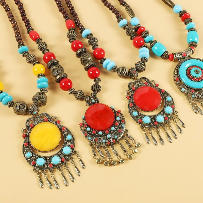 Tibetan Alloy Beads Decorative Tassel Hair Accessory Tibetan Alloy Beads Decorative Tassel Hair Accessory