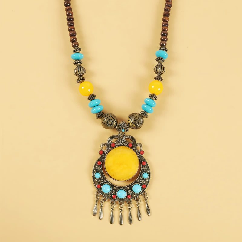 Tibetan Alloy Beads Decorative Tassel Hair Accessory Tibetan Alloy Beads Decorative Tassel Hair Accessory