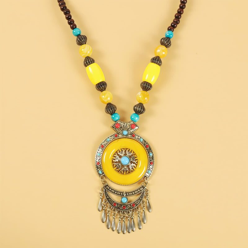 Tibetan Alloy Beads Decorative Tassel Hair Accessory Tibetan Alloy Beads Decorative Tassel Hair Accessory