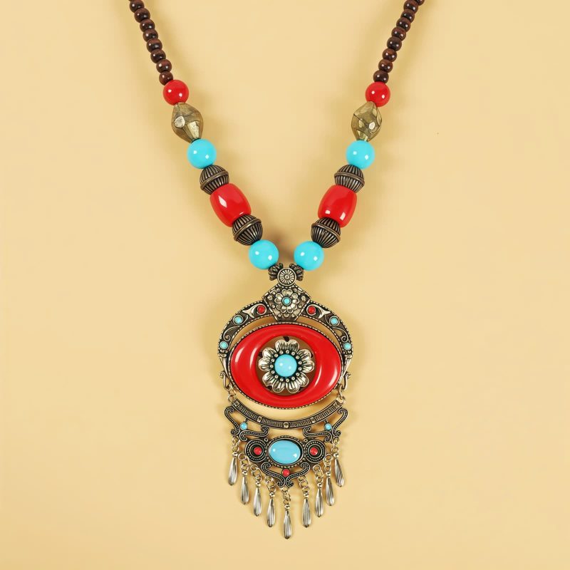 Tibetan Alloy Beads Decorative Tassel Hair Accessory Tibetan Alloy Beads Decorative Tassel Hair Accessory