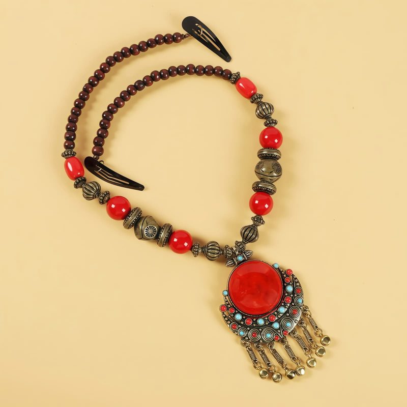 Tibetan Alloy Beads Decorative Tassel Hair Accessory Tibetan Alloy Beads Decorative Tassel Hair Accessory
