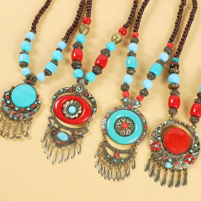 Tibetan Alloy Beads Decorative Tassel Hair Accessory Tibetan Alloy Beads Decorative Tassel Hair Accessory