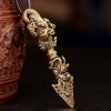 Tibetan Dorje Vajra Ganesh Elephant God of Wealth Necklace Tibetan Dorje Vajra Ganesh Elephant God of Wealth Necklace