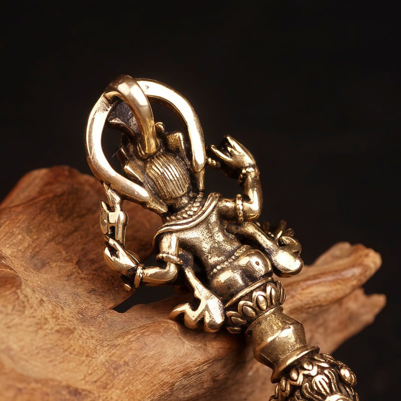 Tibetan Dorje Vajra Ganesh Elephant God of Wealth Necklace Tibetan Dorje Vajra Ganesh Elephant God of Wealth Necklace
