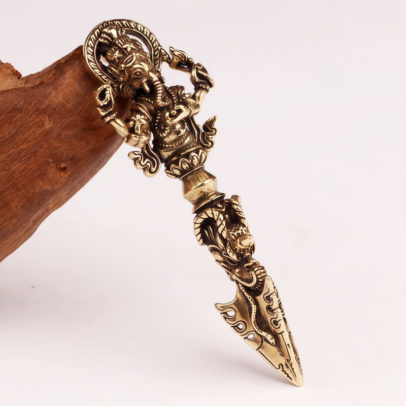Tibetan Dorje Vajra Ganesh Elephant God of Wealth Necklace Tibetan Dorje Vajra Ganesh Elephant God of Wealth Necklace