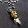 Tibetan Dorje Vajra Lotus Liuli Crystal Necklace Pendant Tibetan Dorje Vajra Lotus Liuli Crystal Necklace Pendant