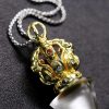 Tibetan Dorje Vajra Lotus Liuli Crystal Necklace Pendant Tibetan Dorje Vajra Lotus Liuli Crystal Necklace Pendant