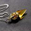 Tibetan Dorje Vajra Lotus Liuli Crystal Necklace Pendant Tibetan Dorje Vajra Lotus Liuli Crystal Necklace Pendant