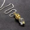 Tibetan Dorje Vajra Lotus Liuli Crystal Necklace Pendant Tibetan Dorje Vajra Lotus Liuli Crystal Necklace Pendant