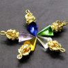 Tibetan Dorje Vajra Lotus Liuli Crystal Necklace Pendant Tibetan Dorje Vajra Lotus Liuli Crystal Necklace Pendant